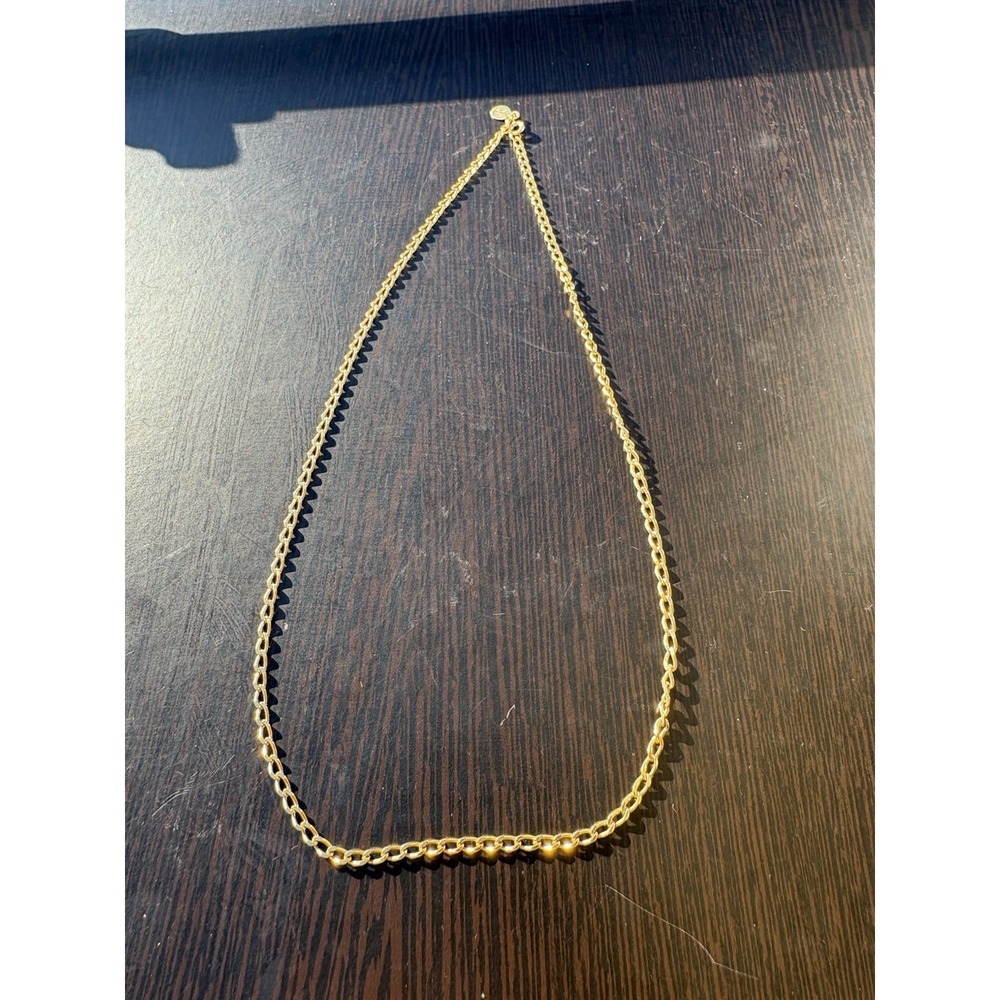 9 Inch 925 Gold Plated Sterling Silver Chain Necklace